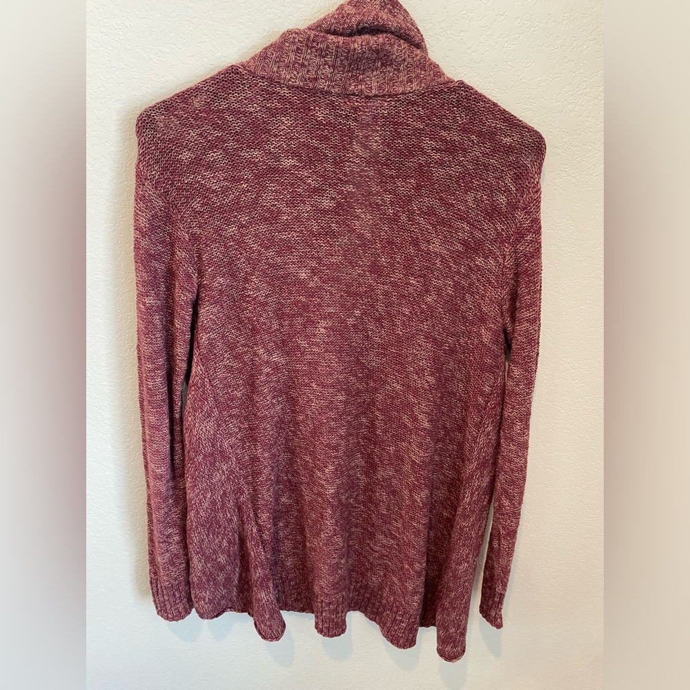 BP Nordstrom Maroon Open Front Cardigan Sweater Women’s Small Cozy Knit - Picture 7 of 8